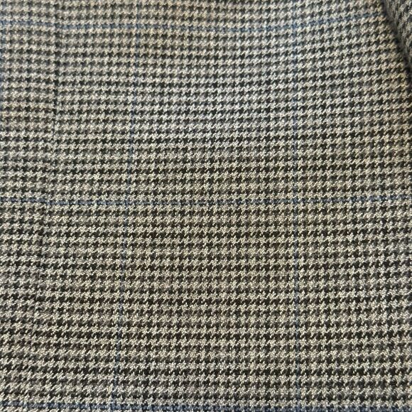 Lauren Ralph Lauren Men’s 42L Blazer Sport Coat Gray Houndstooth Blue Windowpane - Picture 6 of 12